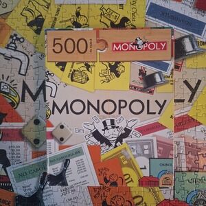 Spin Master Monopoly 500 Piece Puzzle Board Game Classic Edition